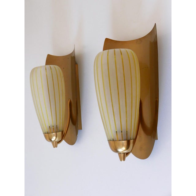 Large Sconces by Wilhelm Wagenfeld for Peill & Putzler Germany, 1950s, Set of 2 For Sale - Image 10 of 18