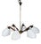 Mid-Century Modern Italian Chandelier in the style of Stilnovo, 1950s For Sale