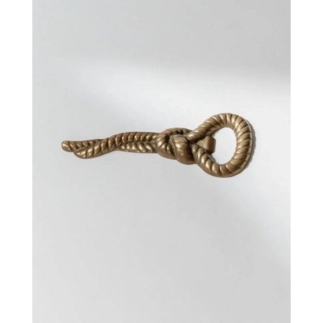 Vintage Brass Rope and Knot Bottle Opener, Italy, 1960s For Sale - Image 4 of 11