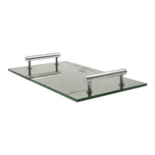 Modernist Mirrored Tray, France 1960 For Sale