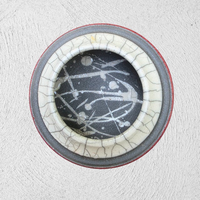 2003 Jeff Hale Raku Pottery Bowl For Sale - Image 4 of 5