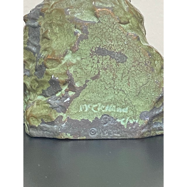 1932 McClelland Barclay Bronze Scottish Terrier Bookends Pair For Sale - Image 11 of 12