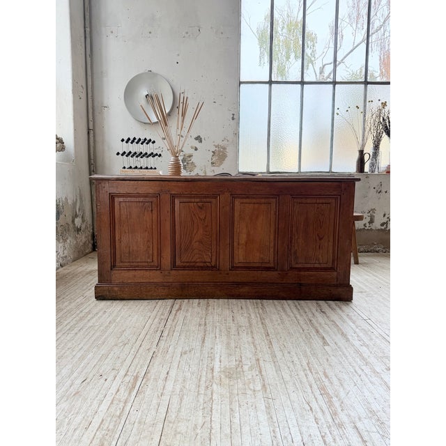 Vintage Oak Counter, 1950s For Sale - Image 4 of 18