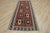 1970s Scandinavian Style Geometric Design Red Handmade Oushak Kilim Runner Rug For Sale - Image 12 of 12