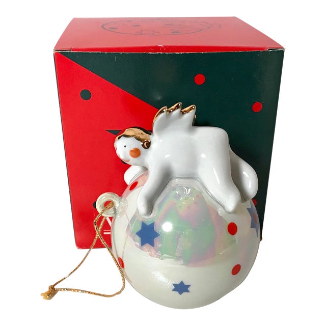 1990s Vintage Villeroy & Boch Flying Angel Ornament & Box 2 Pieces Chairish