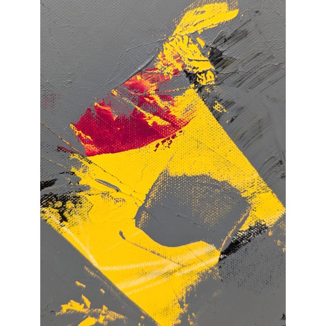 Winifred Booth “Into the Vortex” Contemporary Yellow, Pink, and Grey Abstract Painting, 2024 For Sale - Image 9 of 9