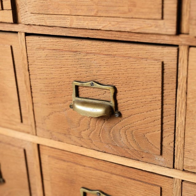 Late 19th Century French Oak Bank Office Filing Cabinet For Sale - Image 10 of 14