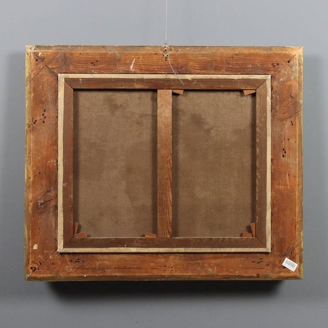 Landscape with Peasants, 1800s, Oil on Canvas For Sale - Image 10 of 11