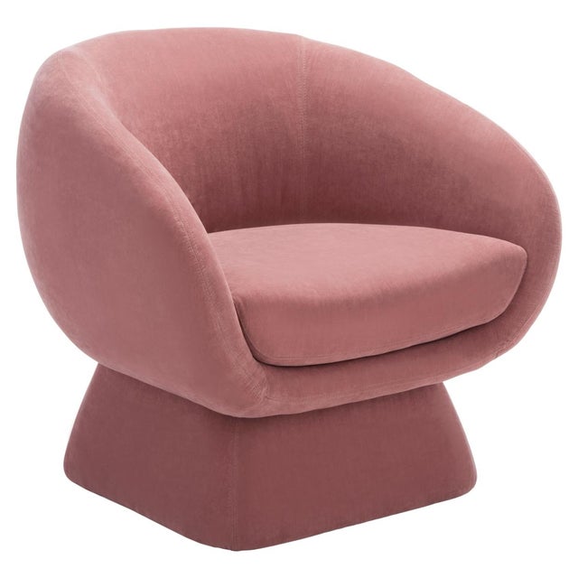 Kiana Modern Accent Chair - Dusty Rose For Sale In Philadelphia - Image 6 of 8
