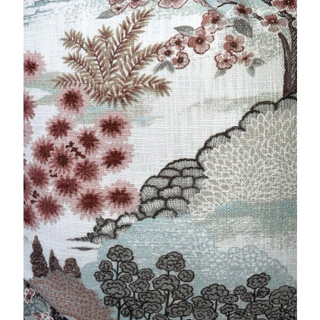Chinoiserie Blush Chinoiserie Asian Style Pillow Cover For Sale - Image 3 of 4