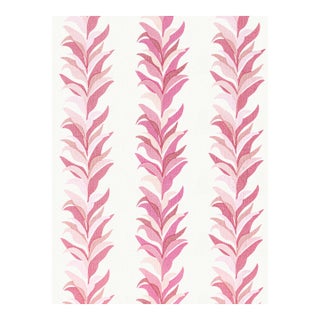 The House of Scalamandré Chira Island Print Fabric, Azalea For Sale