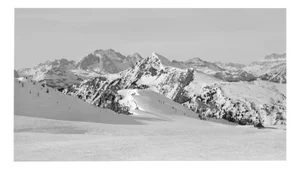 Pale Peaks - Analogue Black and White Italian Dolomite Photography 2021