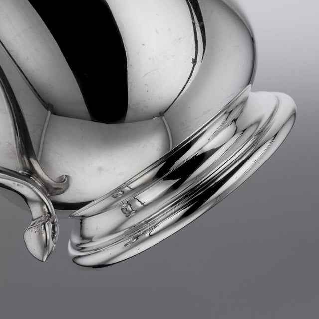 Italian Silver Lidded Tankards, 1890s, Set of 2 For Sale - Image 15 of 17