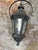 Traditional Outdoor Metal + Glass Three Light Lantern, Vintage For Sale - Image 3 of 12