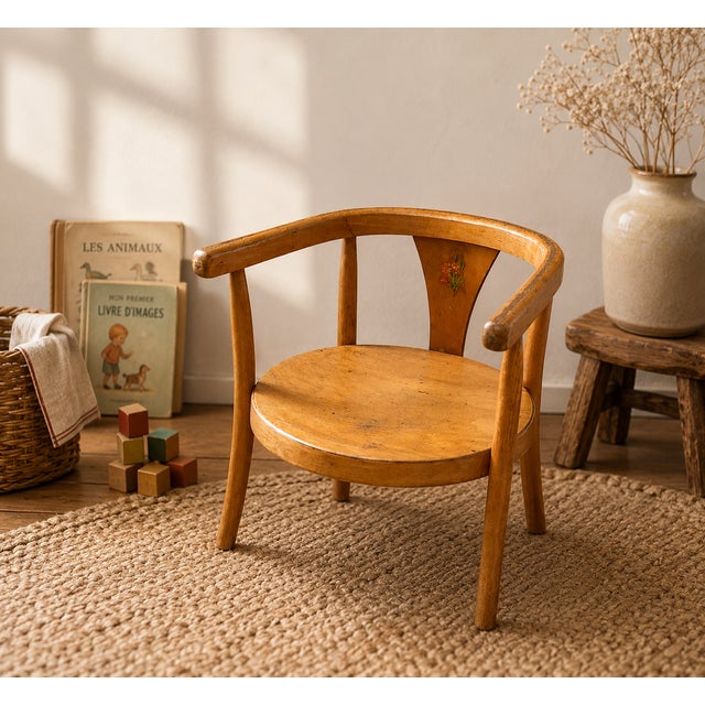 Baumann Children’s Armchair Model 392, France, 1950s Authentic Baumann children’s armchair, manufactured in France during...