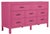 Bermuda Eight-Drawer Dresser - Bright Pink For Sale - Image 9 of 9