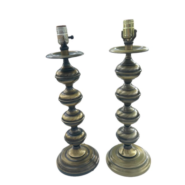 A pair of nearly identical lamps, the only noticeable difference is the color. One is a bit darker than the other. These...