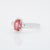 Gia 1.1Ct Padparadscha Sapphire Ring With Natural Diamonds in Solid 14k Gold, Size 6.75 For Sale In Columbus - Image 6 of 9