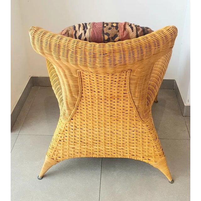 Set of Jungle Style Lounge Chair with Ottoman from Rolf Benz, in Very Good conditions. Designed 1980 to 1989 I have...