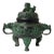 Chinese Green Black Ancient Ding Shape Incense Holder Display For Sale
