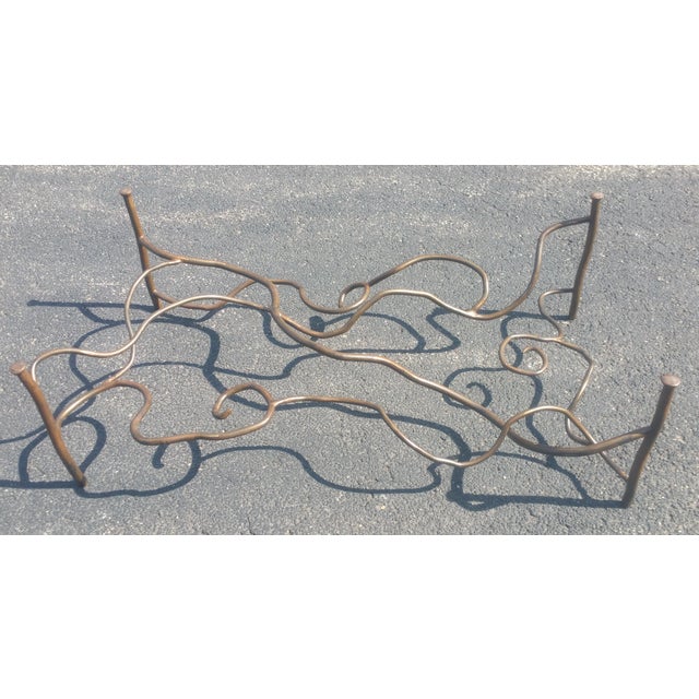 Vintage Eric Powell Bronze and Glass Coffee Table For Sale - Image 14 of 17