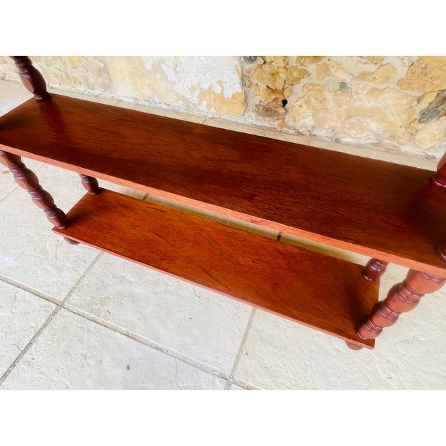 French Mahogany Five-Tier Bookcase For Sale - Image 9 of 18