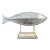 Vintage Washed Pencil Reed Fish Sculpture For Sale