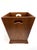 Mid-Century Modern Mid 20th Century Walnut Wastebasket With Sculpted Handles and Stepped Base For Sale - Image 3 of 11