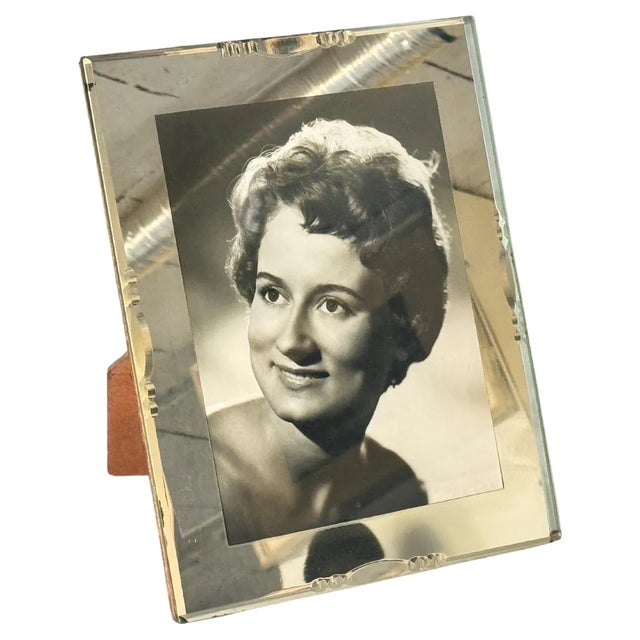 Art Deco Picture Frame in Bevelded Mirror, 1930s For Sale