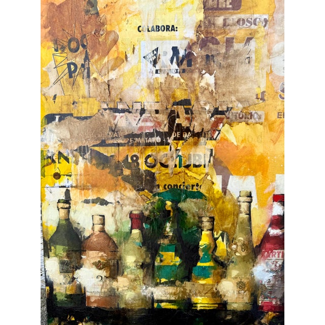 Jordi Prat Pons, Large Spanish Pop Art Catalan Mixed Media Collage Painting Jordi Prat Pons, 1995-2002 For Sale - Image 13 of 15