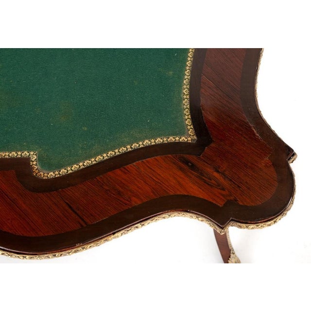 Brown Empire French Card Table, 1860s For Sale - Image 8 of 14