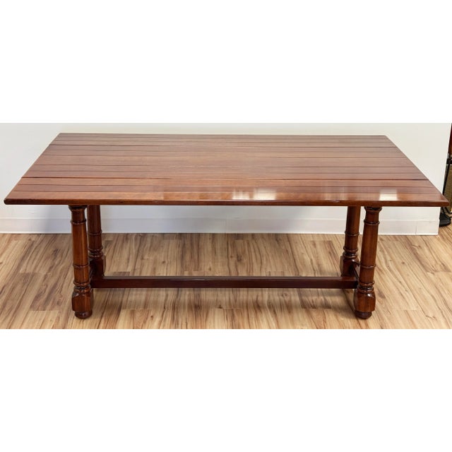 Vintage Century Furniture Wood Folding Console Dining Table For Sale In Kansas City - Image 6 of 12