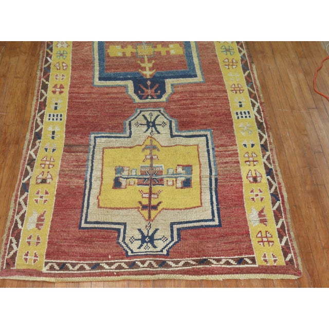 Vintage Turkish Anatolian Gallery Runner - 4'11" x 11'8" For Sale - Image 4 of 8