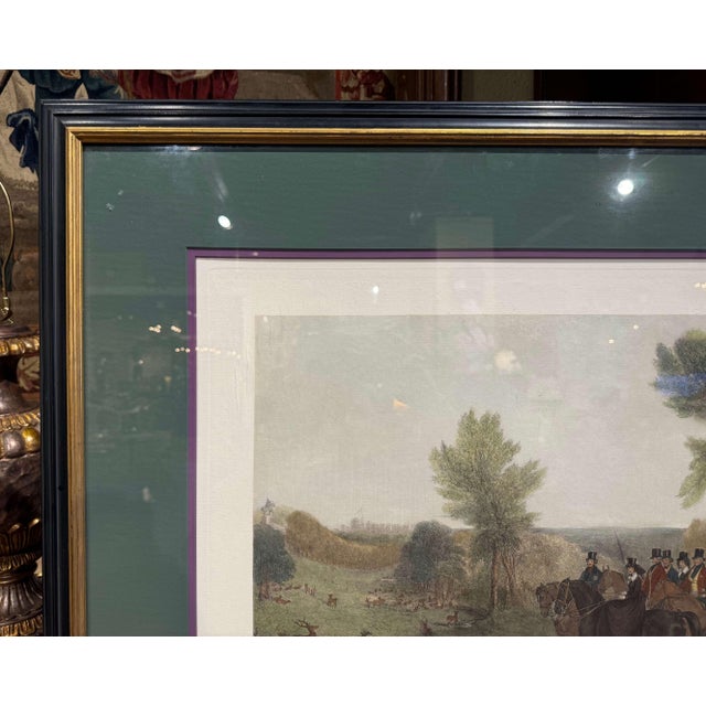 19th Century English Framed Colored Print "The Royal Cottage in Windsor Park" For Sale In Dallas - Image 6 of 10