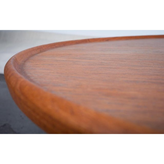 1950s Round Teak Coffee Table attributed to Tove & Edvard Kindt-Larsen, Denmark, 1950s For Sale - Image 5 of 9