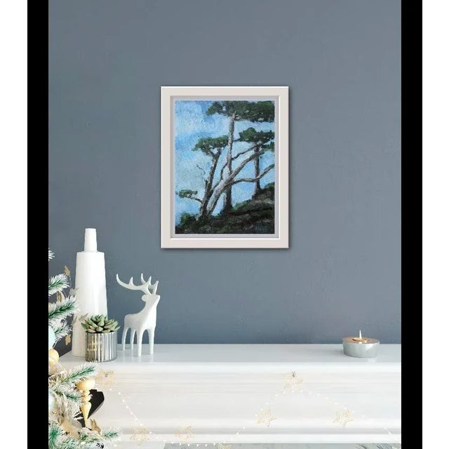 Quiet Places & Coastal — Monterey Cypress Original oil painting by Haas, 12 x 16 unframed linen panel, signed. A coastal...