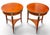 Pair of Mid 20th Century John Widdicomb Neoclassical Figured Burlwood Side Tables With Brass Galleries and Bronze Ram's Head Mounts For Sale - Image 13 of 13