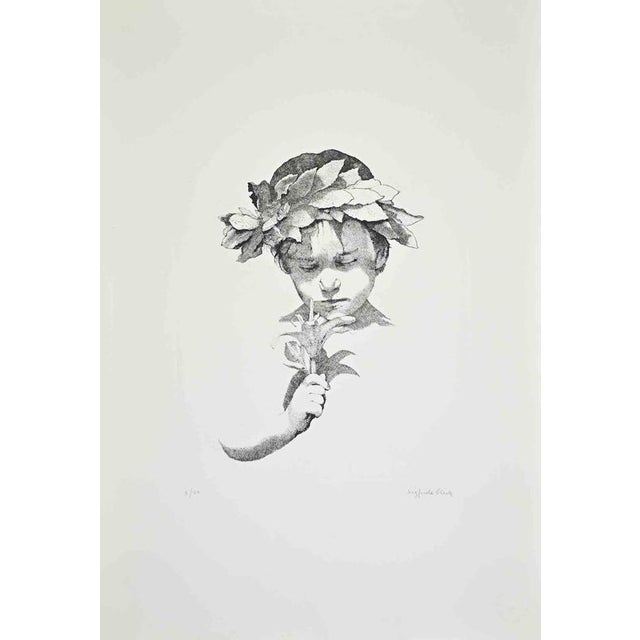 Etching realized by Sigfrido Oliva in 1980s. Hand signed and numbered in pencil. Edition of 50. Very good condition. This...