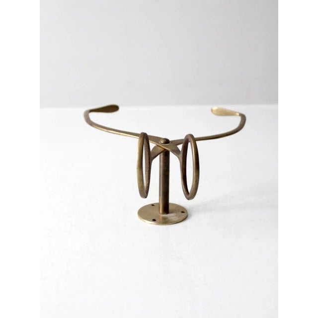 Antique Brass Wall Mount Ice Block Tongs For Sale - Image 11 of 13