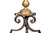 Metal Pair of Wrought Iron and Bronze Torcheres For Sale - Image 7 of 9