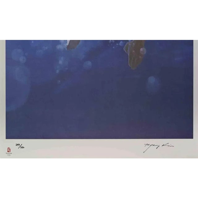 Swimmer is a contemporary artwork realized by Kim Hyang in 2008 Mixed colored ithograph Hand signed and numbered on the...