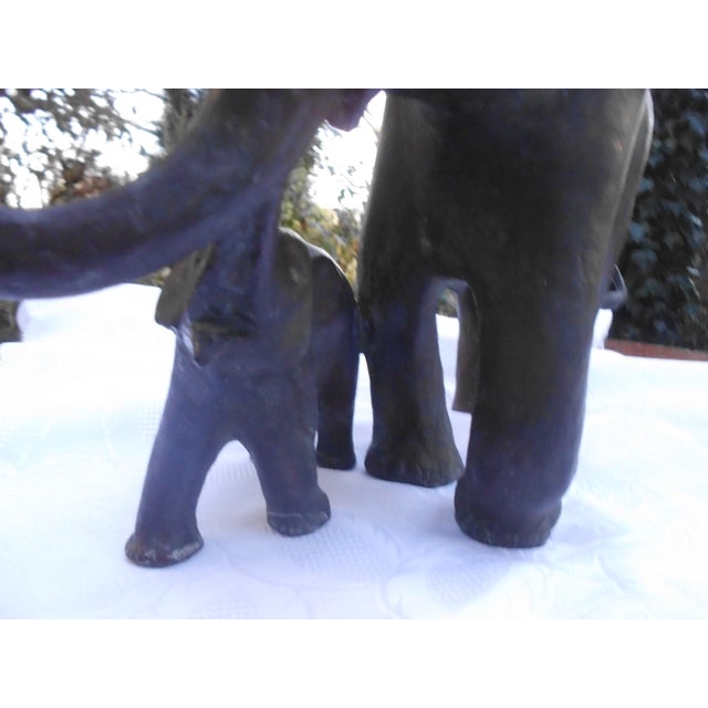 Large Elephant Sculpture in Brass, Copper, and Bronze, 1970s For Sale - Image 6 of 18