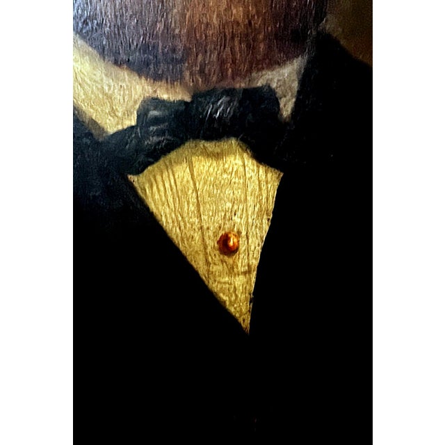 Late 19th Century French Academic Portrait of an Elegant Gentleman, Oil on Canvas For Sale - Image 13 of 18