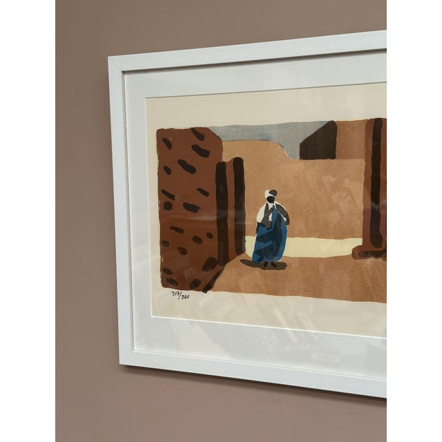 Lars Norrman, Figure in a Sunlit Desert, 1950s, Lithograph, Framed For Sale - Image 8 of 18