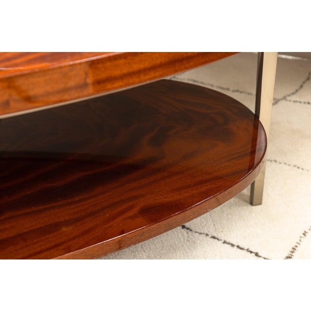 Vintage Greg Sheres Italian Mahogany Verite Collection Cocktail Coffee Table For Sale - Image 4 of 6