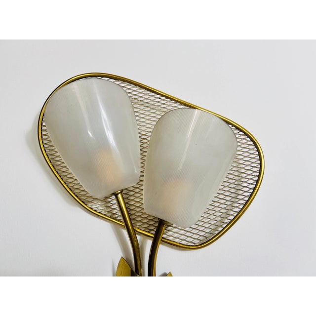 Mid-Century Brass and Plexi Glass Wall Lamps, Italy, 1960s - A Pair For Sale - Image 12 of 12