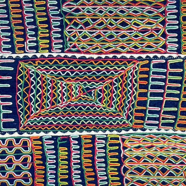 This handwoven textile tunic was created by the Wodaabe (Bororo Fulani) people of Niger, a nomadic pastoralist culture...