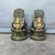 Chinese Monumental Pair of Vintage Chinese Gilt Bronze Guardian Lions (Foo Dogs) For Sale - Image 3 of 5