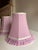 Textile Pair of Vintage Lavender and White Pleated Lamp Shades For Sale - Image 7 of 8