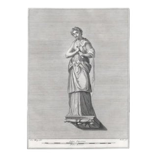 1760 Classical Figural Engraving For Sale